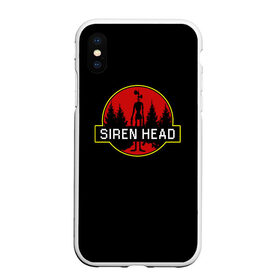 Чехол для iPhone XS Max матовый с принтом Siren Head в Белгороде, Силикон | Область печати: задняя сторона чехла, без боковых панелей | siren head | игра | лес | монстр | персонаж | сирена | сиреноголовый | чудовище