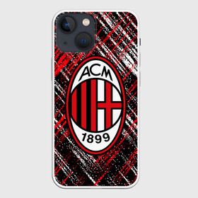 Чехол для iPhone 13 mini с принтом MILAN. в Белгороде,  |  | ac milan | fc | football | football club | sport | итальянский футбольный клуб | милан | спорт | уефа | униформа | фирменные цвета | фк | футбол | футбольный клуб