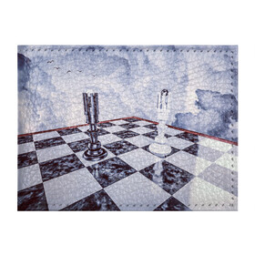 Обложка для студенческого билета с принтом Шахматы в Белгороде, натуральная кожа | Размер: 11*8 см; Печать на всей внешней стороне | доска | игра | игровая | игры | короли | король | настольная | настольные | небеса | небо | облака | облако | спорт | туча | тучи | шахматный | шахматы
