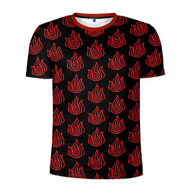 Мужская футболка 3D спортивная с принтом ОГОНЬ в Белгороде, 100% полиэстер с улучшенными характеристиками | приталенный силуэт, круглая горловина, широкие плечи, сужается к линии бедра | aang | avatar | manga | аанг | аватар | аниме | манга | огонь