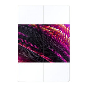 Магнитный плакат 2Х3 с принтом Aralf в Белгороде, Полимерный материал с магнитным слоем | 6 деталей размером 9*9 см | abstraction | convex | lines | pink | points | shapes | wavy | абстракция | волнистый | выпуклый | линии | розовый | точки | формы