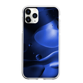 Чехол для iPhone 11 Pro Max матовый с принтом Kally в Белгороде, Силикон |  | Тематика изображения на принте: abstraction | blue | drops | shapes | surface | абстракция | капли | поверхность | синий | формы