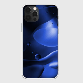 Чехол для iPhone 12 Pro Max с принтом Kally в Белгороде, Силикон |  | Тематика изображения на принте: abstraction | blue | drops | shapes | surface | абстракция | капли | поверхность | синий | формы