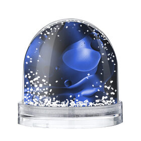 Снежный шар с принтом Kally в Белгороде, Пластик | Изображение внутри шара печатается на глянцевой фотобумаге с двух сторон | Тематика изображения на принте: abstraction | blue | drops | shapes | surface | абстракция | капли | поверхность | синий | формы