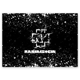 Поздравительная открытка с принтом Rammstein. в Белгороде, 100% бумага | плотность бумаги 280 г/м2, матовая, на обратной стороне линовка и место для марки
 | Тематика изображения на принте: music | rammstein | rock | индастриал метал | метал группа | музыка | музыкальная группа | немецкая метал группа | рамштайн | рок | хард рок