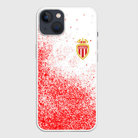 Чехол для iPhone 13 с принтом MONACO. в Белгороде,  |  | fc | football | football club | france | monaco | sport | нико ковач | спорт | уефа | униформа | фк | фк монако | франция | французская лига 1 | французский футбольный клуб | футбол | фут