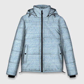 Мужская зимняя куртка 3D с принтом Джинса в Белгороде, верх — 100% полиэстер; подкладка — 100% полиэстер; утеплитель — 100% полиэстер | длина ниже бедра, свободный силуэт Оверсайз. Есть воротник-стойка, отстегивающийся капюшон и ветрозащитная планка. 

Боковые карманы с листочкой на кнопках и внутренний карман на молнии. | jeans | абстракция | америка | голубая | деним | джинс | джинсовая | джинсовка | джинсовое | джинсовый | джинсы | текстура | ткань