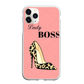 Чехол для iPhone 11 Pro матовый с принтом Леди Босс в Белгороде, Силикон |  | босс | девушка | леди | леопардовый | пафос | розовый