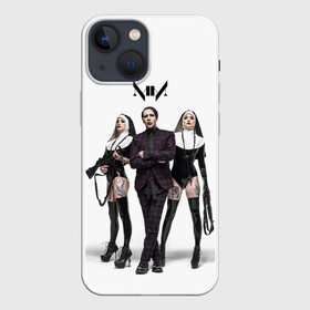 Чехол для iPhone 13 mini с принтом Marilyn Manson в Белгороде,  |  | art | logo | manson | marilyn | rock | usa | великий | лого | логотип | мэнсон | мэрилин | рок | ужасный