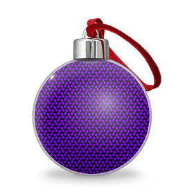 Ёлочный шар с принтом Dorri в Белгороде, Пластик | Диаметр: 77 мм | abstraction | pattern | purple | shapes | абстракция | паттерн | фиолетовый | формы