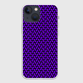 Чехол для iPhone 13 mini с принтом Dorri в Белгороде,  |  | Тематика изображения на принте: abstraction | pattern | purple | shapes | абстракция | паттерн | фиолетовый | формы