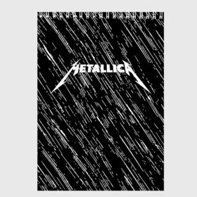 Скетчбук с принтом Metallica в Белгороде, 100% бумага
 | 48 листов, плотность листов — 100 г/м2, плотность картонной обложки — 250 г/м2. Листы скреплены сверху удобной пружинной спиралью | metallica | music | rock | американская рок группа | метал группа | металлика | музыка | рок | рок группа | трэш метал | хеви метал