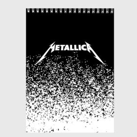 Скетчбук с принтом Metallica в Белгороде, 100% бумага
 | 48 листов, плотность листов — 100 г/м2, плотность картонной обложки — 250 г/м2. Листы скреплены сверху удобной пружинной спиралью | metallica | music | rock | американская рок группа | метал группа | металлика | музыка | рок | рок группа | трэш метал | хеви метал