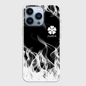 Чехол для iPhone 13 Pro с принтом Black Clover on smoky background в Белгороде,  |  | Тематика изображения на принте: anime | black clover | аниме | боевик | буракку куро:ба | кино | комедия | магия | мультфильм | фэнтези | черный клевер | японская сёнэн манга