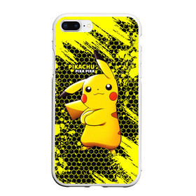 Чехол для iPhone 7Plus/8 Plus матовый с принтом Pikachu Pika Pika в Белгороде, Силикон | Область печати: задняя сторона чехла, без боковых панелей | pika | pikachu | аниме | детская | детям | игры | молния | мышка | мышь | пика | пикачу | покемон | покемоны