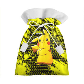 Подарочный 3D мешок с принтом Pikachu Pika Pika в Белгороде, 100% полиэстер | Размер: 29*39 см | Тематика изображения на принте: pika | pikachu | аниме | детская | детям | игры | молния | мышка | мышь | пика | пикачу | покемон | покемоны