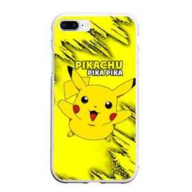 Чехол для iPhone 7Plus/8 Plus матовый с принтом Pikachu Pika Pika в Белгороде, Силикон | Область печати: задняя сторона чехла, без боковых панелей | pika | pikachu | аниме | детская | детям | игры | молния | мышка | мышь | пика | пикачу | покемон | покемоны