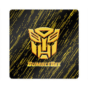 Магнит виниловый Квадрат с принтом Bumblebee. в Белгороде, полимерный материал с магнитным слоем | размер 9*9 см, закругленные углы | автобот разведчик | автоботы | бамблби | боевик | кино | кино трансформеры | персонаж вселенной трансформеров | приключения | трансформеры | фантастика | фильмы