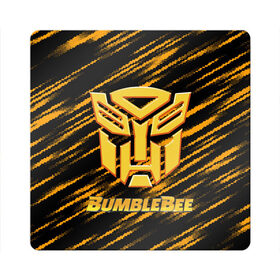 Магнит виниловый Квадрат с принтом Bumblebee. в Белгороде, полимерный материал с магнитным слоем | размер 9*9 см, закругленные углы | автобот разведчик | автоботы | бамблби | боевик | кино | кино трансформеры | персонаж вселенной трансформеров | приключения | трансформеры | фантастика | фильмы