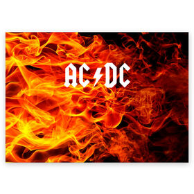Поздравительная открытка с принтом AC/DC. в Белгороде, 100% бумага | плотность бумаги 280 г/м2, матовая, на обратной стороне линовка и место для марки
 | ac dc | music | rock | австралийская рок группа | ас дс | асдс | блюз рок | музыка | переменный ток постоянный ток | рок | рок н ролл | хард рок | эй си ди си