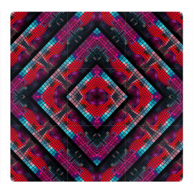 Магнитный плакат 3Х3 с принтом Monna в Белгороде, Полимерный материал с магнитным слоем | 9 деталей размером 9*9 см | colorful | geometric | kaleidoscope | mosaic | pattern | rhombuses | squares | геометрический | калейдоскоп | квадраты | мозаика | разноцветный | ромбы | узор