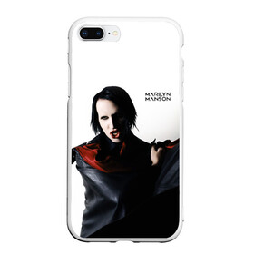 Чехол для iPhone 7Plus/8 Plus матовый с принтом Marilyn Manson в Белгороде, Силикон | Область печати: задняя сторона чехла, без боковых панелей | art | logo | manson | marilyn | rock | usa | великий | лого | логотип | мэнсон | мэрилин | рок | ужасный