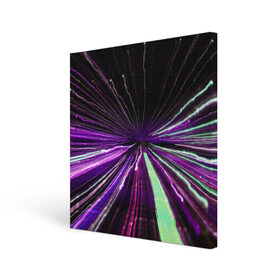 Холст квадратный с принтом Rollo в Белгороде, 100% ПВХ |  | abstraction | blur | immersion | light | lines | long exposure | purple | абстракция | длинная выдержка | линии | погружение | размытость | свет | фиолетовый