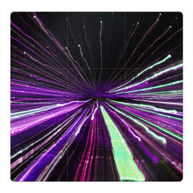 Магнитный плакат 3Х3 с принтом Rollo в Белгороде, Полимерный материал с магнитным слоем | 9 деталей размером 9*9 см | abstraction | blur | immersion | light | lines | long exposure | purple | абстракция | длинная выдержка | линии | погружение | размытость | свет | фиолетовый