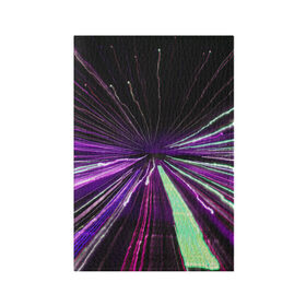Обложка для паспорта матовая кожа с принтом Rollo в Белгороде, натуральная матовая кожа | размер 19,3 х 13,7 см; прозрачные пластиковые крепления | Тематика изображения на принте: abstraction | blur | immersion | light | lines | long exposure | purple | абстракция | длинная выдержка | линии | погружение | размытость | свет | фиолетовый
