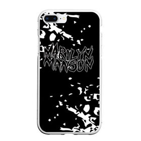 Чехол для iPhone 7Plus/8 Plus матовый с принтом Marilyn Manson в Белгороде, Силикон | Область печати: задняя сторона чехла, без боковых панелей | marilyn manson | nothing records | известность | музыка | рок группа