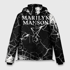 Мужская зимняя куртка 3D с принтом Marilyn Manson в Белгороде, верх — 100% полиэстер; подкладка — 100% полиэстер; утеплитель — 100% полиэстер | длина ниже бедра, свободный силуэт Оверсайз. Есть воротник-стойка, отстегивающийся капюшон и ветрозащитная планка. 

Боковые карманы с листочкой на кнопках и внутренний карман на молнии. | Тематика изображения на принте: marilyn manson | nothing records | известность | музыка | рок группа
