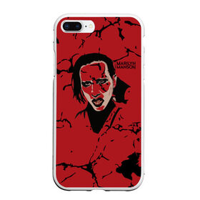 Чехол для iPhone 7Plus/8 Plus матовый с принтом Marilyn Manson в Белгороде, Силикон | Область печати: задняя сторона чехла, без боковых панелей | marilyn manson | nothing records | известность | музыка | рок группа