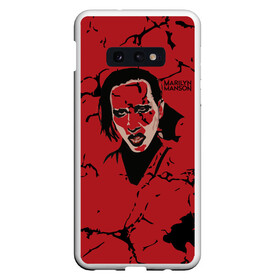 Чехол для Samsung S10E с принтом Marilyn Manson в Белгороде, Силикон | Область печати: задняя сторона чехла, без боковых панелей | marilyn manson | nothing records | известность | музыка | рок группа