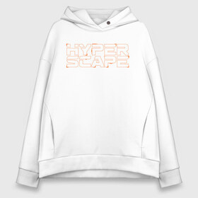 Женское худи Oversize хлопок с принтом Hyper Scape в Белгороде, френч-терри — 70% хлопок, 30% полиэстер. Мягкий теплый начес внутри —100% хлопок | боковые карманы, эластичные манжеты и нижняя кромка, капюшон на магнитной кнопке | esport | games | hyper scape | twitch | игроки | игролюбители | игроманы | игры | киберспорт | королевская битва | корона | твич | хупер скайп | хупер скайпе