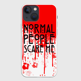 Чехол для iPhone 13 mini с принтом Normal People Scare Me. в Белгороде,  |  | american horror story | games | normal people scare me | аутизм | документальный фильм об аутизме | игры | кино | люди | нормал пипл скар ми | очень странные дела | фильмы