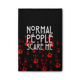 Обложка для автодокументов с принтом Normal People Scare Me. в Белгороде, натуральная кожа |  размер 19,9*13 см; внутри 4 больших “конверта” для документов и один маленький отдел — туда идеально встанут права | american horror story | games | normal people scare me | аутизм | документальный фильм об аутизме | игры | кино | люди | нормал пипл скар ми | очень странные дела | фильмы