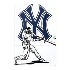 Магнитный плакат 2Х3 с принтом New York Yankees в Белгороде, Полимерный материал с магнитным слоем | 6 деталей размером 9*9 см | ball | baseball | gamer | hit | new york | sport | usa | yankees | баттер | бейсбол | игрок | мяч | нью йорк | спорт | сша | удар