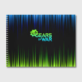 Альбом для рисования с принтом GEARS OF WAR в Белгороде, 100% бумага
 | матовая бумага, плотность 200 мг. | Тематика изображения на принте: gears | gears 5 | gears of war | gears of war 5 | шестерёнки