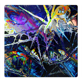Магнитный плакат 3Х3 с принтом Gasoline stains abstraction в Белгороде, Полимерный материал с магнитным слоем | 9 деталей размером 9*9 см | abstract | art | color | digital | gasoline | gradient | stains | texture | абстракция | арт | бензин | градиент | разводы | текстуры | цветной | цифровой