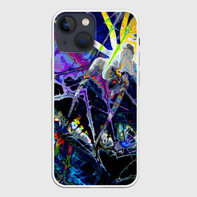 Чехол для iPhone 13 mini с принтом Gasoline stains abstraction в Белгороде,  |  | abstract | art | color | digital | gasoline | gradient | stains | texture | абстракция | арт | бензин | градиент | разводы | текстуры | цветной | цифровой