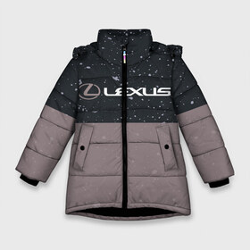 Зимняя куртка для девочек 3D с принтом LEXUS ЛЕКСУС в Белгороде, ткань верха — 100% полиэстер; подклад — 100% полиэстер, утеплитель — 100% полиэстер. | длина ниже бедра, удлиненная спинка, воротник стойка и отстегивающийся капюшон. Есть боковые карманы с листочкой на кнопках, утяжки по низу изделия и внутренний карман на молнии. 

Предусмотрены светоотражающий принт на спинке, радужный светоотражающий элемент на пуллере молнии и на резинке для утяжки. | 