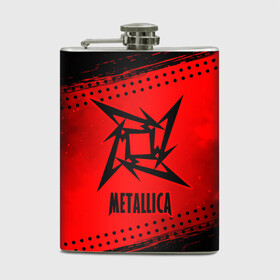 Фляга с принтом METALLICA / МЕТАЛЛИКА в Белгороде, металлический корпус | емкость 0,22 л, размер 125 х 94 мм. Виниловая наклейка запечатывается полностью | hetfield | james | logo | metal | metalica | metallica | music | rock | star | джеймс | звезда | знак | ларс | лого | логотип | логотипы | метал | металика | металлика | музыка | рок | символ | символы | ульрих | хэтфилд