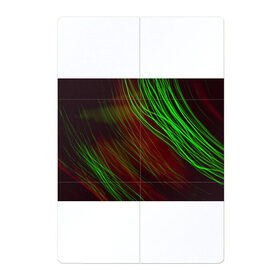 Магнитный плакат 2Х3 с принтом Qleen в Белгороде, Полимерный материал с магнитным слоем | 6 деталей размером 9*9 см | abstraction | blur | green | light | lines | абстракция | зелёный | линии | размытость | свет