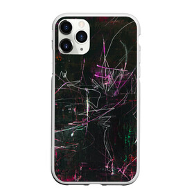 Чехол для iPhone 11 Pro Max матовый с принтом Doter в Белгороде, Силикон |  | abstraction | lines | paint | spots | stains | абстракция | краска | линии | пятна | разводы