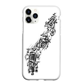 Чехол для iPhone 11 Pro матовый с принтом музыка в Белгороде, Силикон |  | Тематика изображения на принте: андер | бит | диск | мелодия | микро | микрофон | музыка | рэп | тату | футболка | хип хоп
