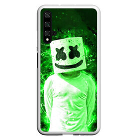 Чехол для Honor 20 с принтом MARSHMELLO в Белгороде, Силикон | Область печати: задняя сторона чехла, без боковых панелей | Тематика изображения на принте: fortnite | marshmallo | marshmallow | marshmello | marshmellow | маршмелло | маршмеллоу | розы | фортнайт