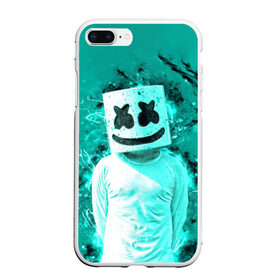 Чехол для iPhone 7Plus/8 Plus матовый с принтом MARSHMELLO в Белгороде, Силикон | Область печати: задняя сторона чехла, без боковых панелей | fortnite | marshmallo | marshmallow | marshmello | marshmellow | маршмелло | маршмеллоу | розы | фортнайт