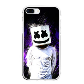 Чехол для iPhone 7Plus/8 Plus матовый с принтом MARSHMELLO в Белгороде, Силикон | Область печати: задняя сторона чехла, без боковых панелей | fortnite | marshmallo | marshmallow | marshmello | marshmellow | маршмелло | маршмеллоу | розы | фортнайт