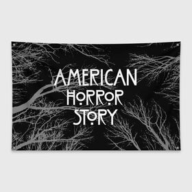 Флаг-баннер с принтом American Horror Story. в Белгороде, 100% полиэстер | размер 67 х 109 см, плотность ткани — 95 г/м2; по краям флага есть четыре люверса для крепления | american horror story | netflix | американ хоррор стори | американская история ужасов | драма | загадочные события | кино | мини сериал | нетфликс | очень странные дела | сериалы | триллер | ужасы | фантастика