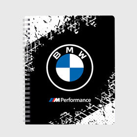 Тетрадь с принтом BMW БМВ в Белгороде, 100% бумага | 48 листов, плотность листов — 60 г/м2, плотность картонной обложки — 250 г/м2. Листы скреплены сбоку удобной пружинной спиралью. Уголки страниц и обложки скругленные. Цвет линий — светло-серый
 | 2020 | auto | b m w | bmv | bmw | car | logo | moto | performance | power | series | sport | авто | б м в | бмв | игра | игры | иьц | лого | логотип | марка | машина | мото | мотоцикл | павер | перфоманс | серии | серия | символ | спорт